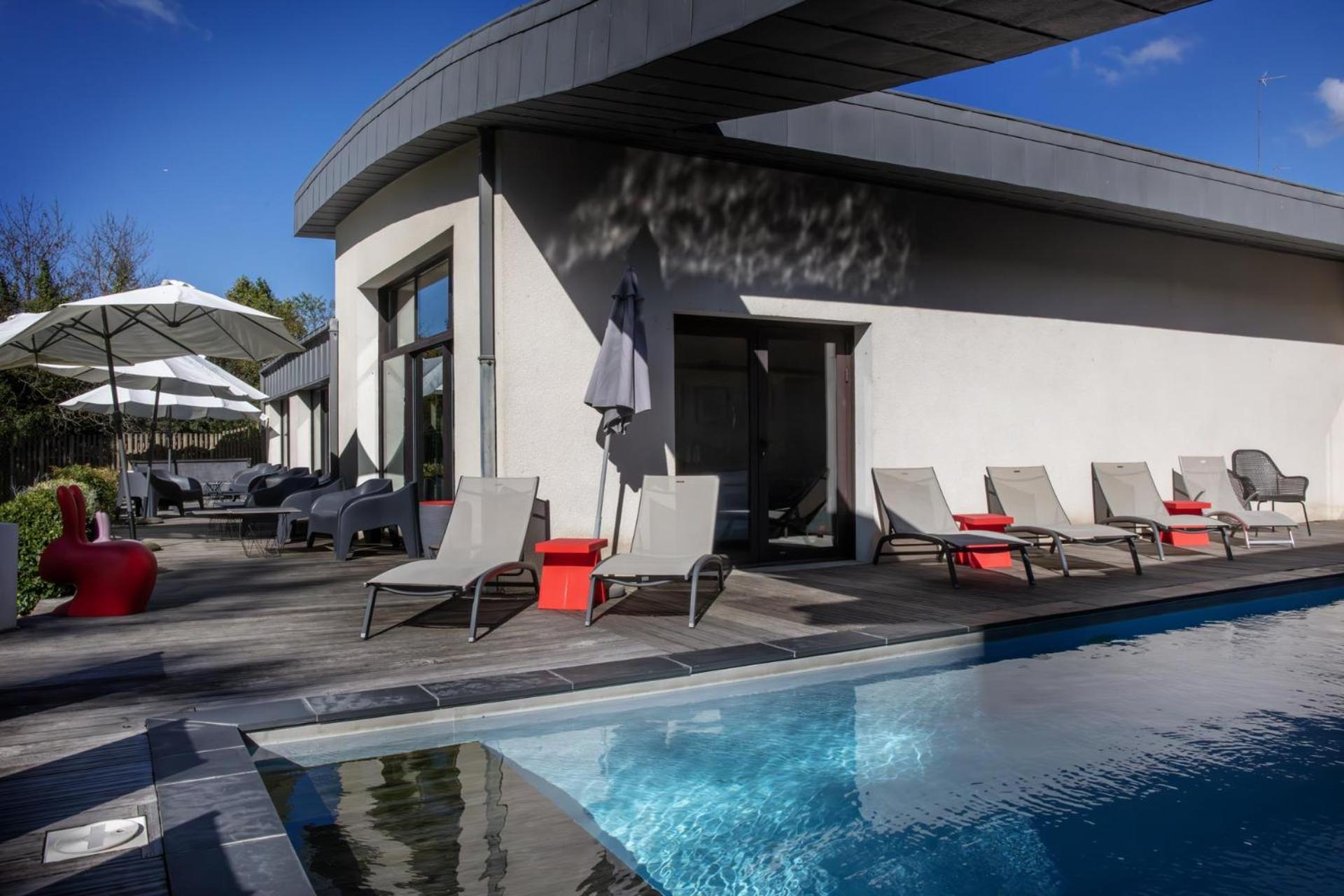 L'Aubiniere Hotel Restaurant & Spa Saint-Ouen-les-Vignes Luaran gambar